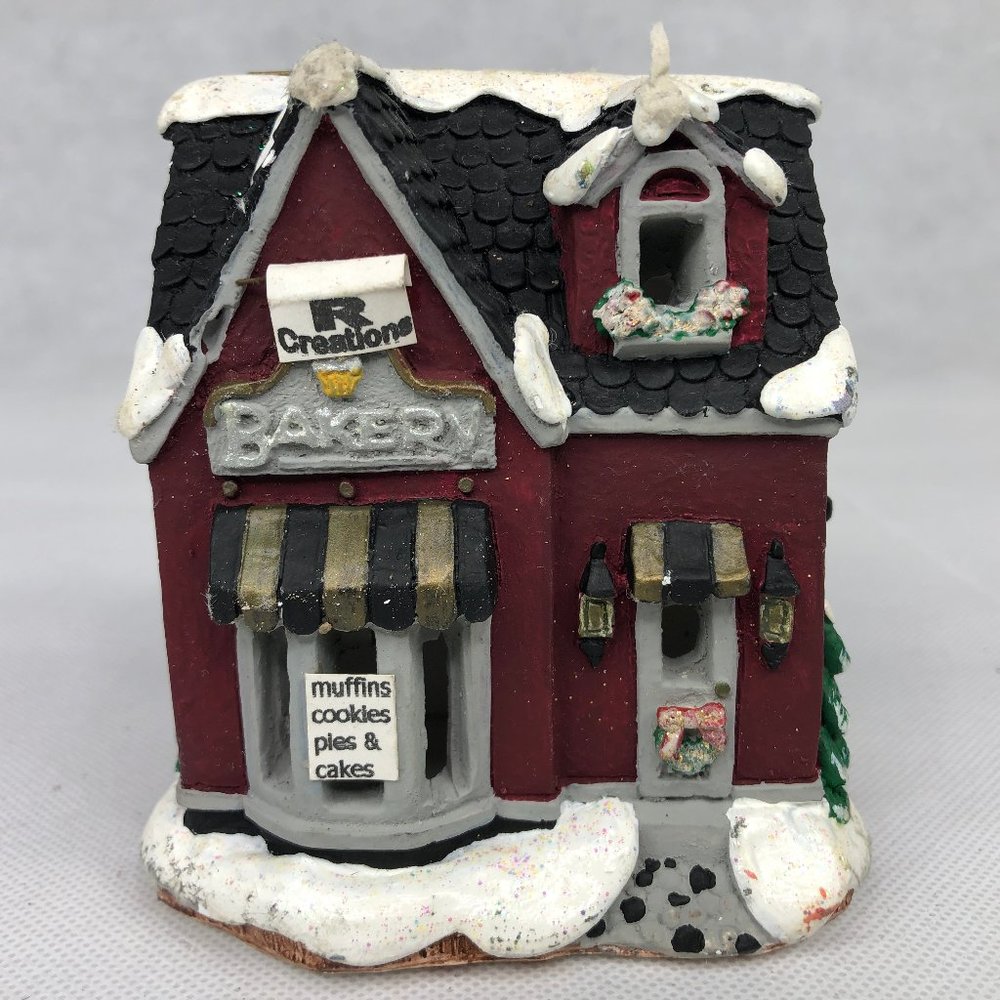Painted  Ceramic BAkery Store Clay Gingerbread Lig